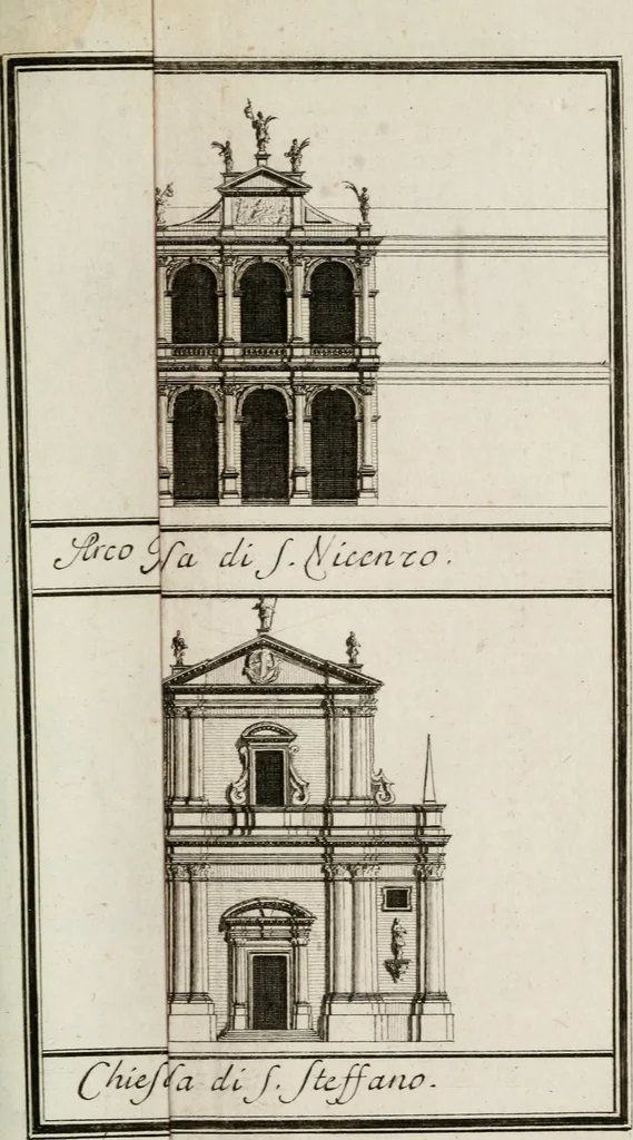 An illustration from Descrizione delle architetture, pitture e scolture di Vicenza, con alcune osservazioni, 1779, leaf 180