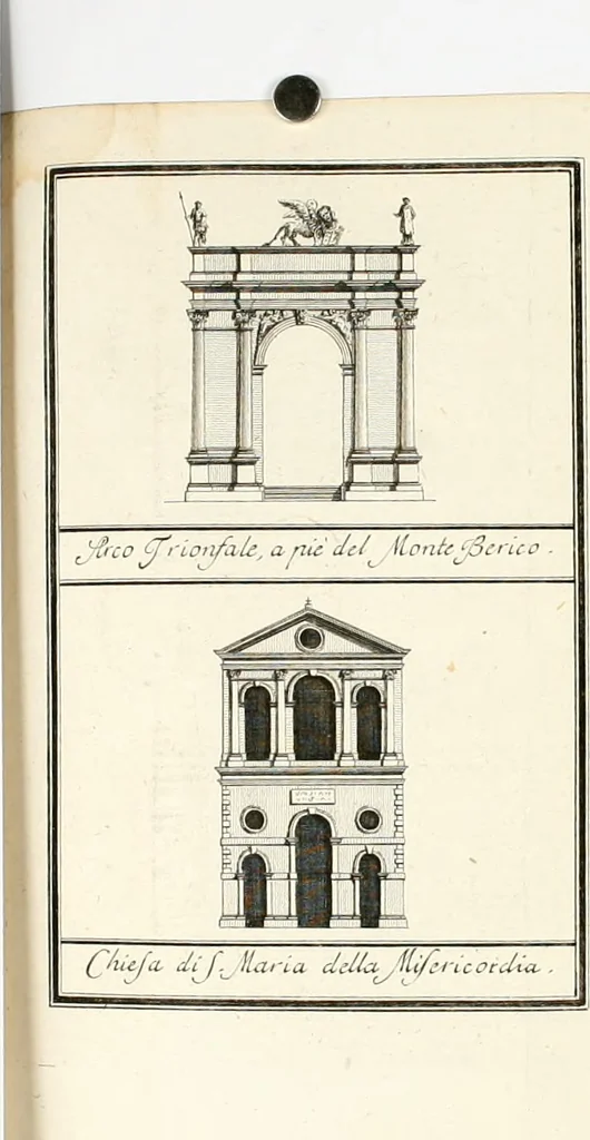 An illustration from Descrizione delle architetture, pitture e scolture di Vicenza, con alcune osservazioni, 1779, leaf 181