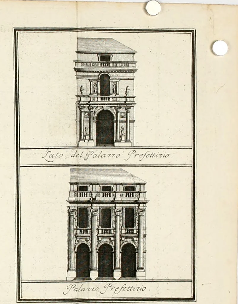 An illustration from Descrizione delle architetture, pitture e scolture di Vicenza, con alcune osservazioni, 1779, leaf 323