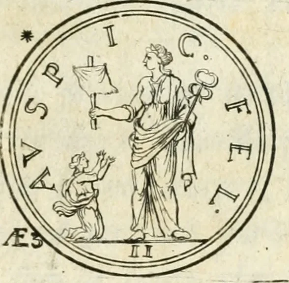 An illustration from Descrizione del museo d'antiquaria e del gabinetto d'istoria naturale del signor principe di Biscari, 1787, leaf 6