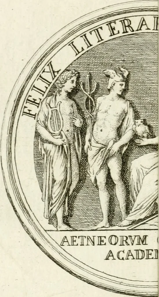 An illustration from Descrizione del museo d'antiquaria e del gabinetto d'istoria naturale del signor principe di Biscari, 1787, leaf 83