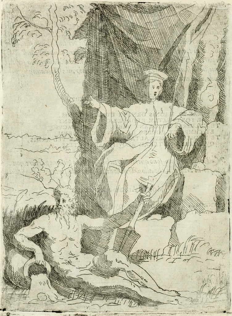 An illustration from Descrizione del regale apparato per le nozze della serenissima Madama Cristina di Loreno, moglie del serenissimo don Ferdinando Medici, III. granduca di Toscana, 1589, leaf 113