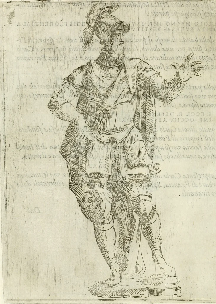 An illustration from Descrizione del regale apparato per le nozze della serenissima Madama Cristina di Loreno, moglie del serenissimo don Ferdinando Medici, III. granduca di Toscana, 1589, leaf 121