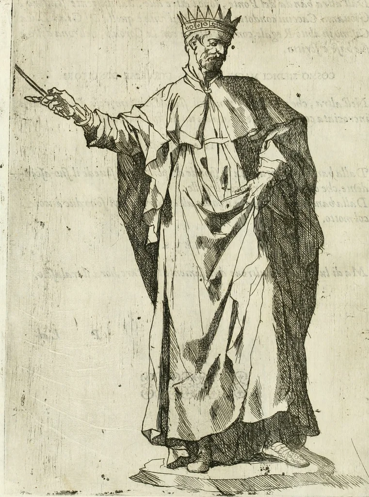 An illustration from Descrizione del regale apparato per le nozze della serenissima Madama Cristina di Loreno, moglie del serenissimo don Ferdinando Medici, III. granduca di Toscana, 1589, leaf 123