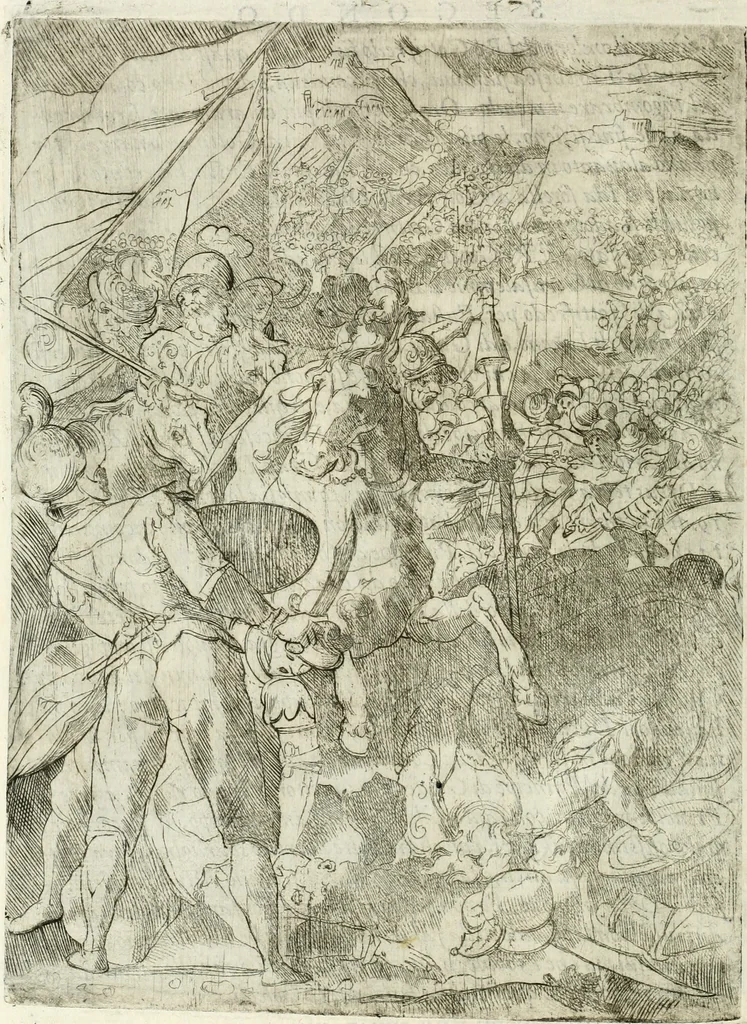 An illustration from Descrizione del regale apparato per le nozze della serenissima Madama Cristina di Loreno, moglie del serenissimo don Ferdinando Medici, III. granduca di Toscana, 1589, leaf 141