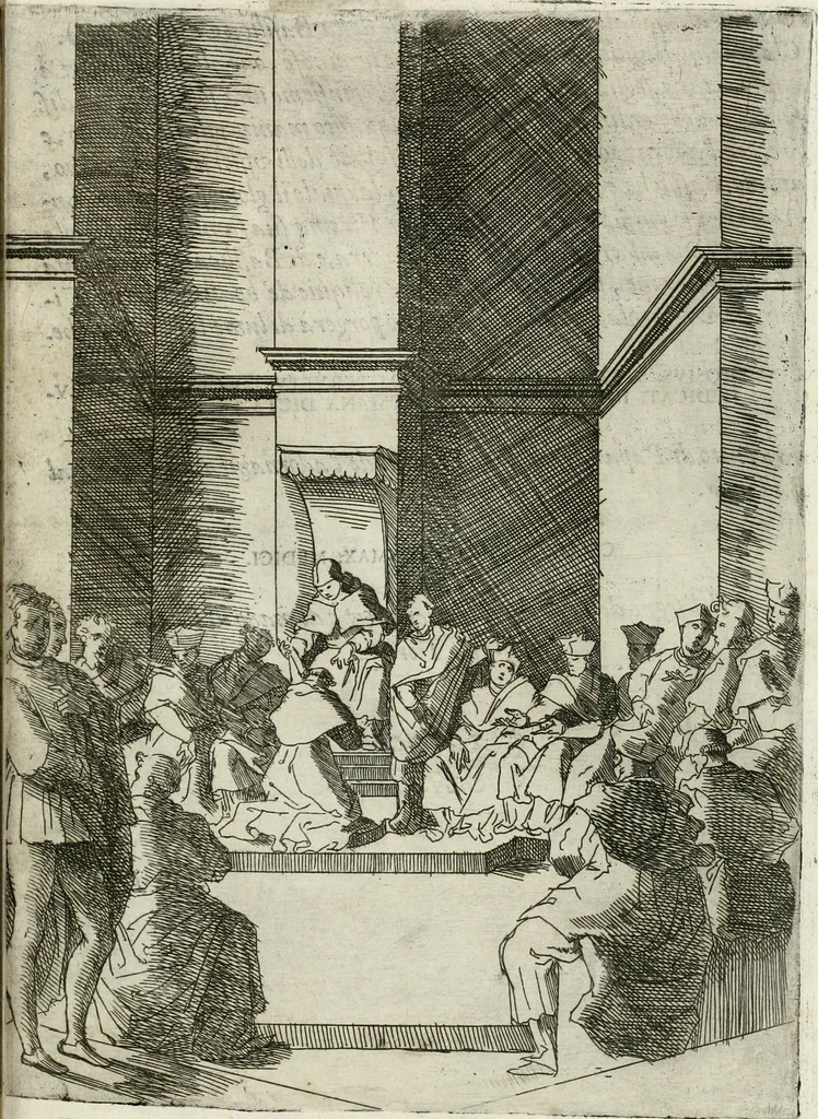 An illustration from Descrizione del regale apparato per le nozze della serenissima Madama Cristina di Loreno, moglie del serenissimo don Ferdinando Medici, III. granduca di Toscana, 1589, leaf 152