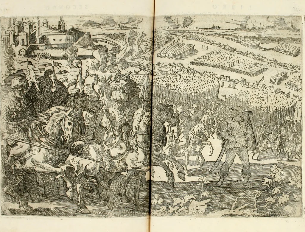 An illustration from Descrizione del regale apparato per le nozze della serenissima Madama Cristina di Loreno, moglie del serenissimo don Ferdinando Medici, III. granduca di Toscana, 1589, leaf 186