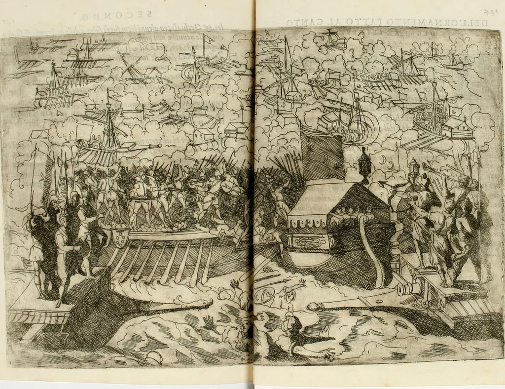 An illustration from Descrizione del regale apparato per le nozze della serenissima Madama Cristina di Loreno, moglie del serenissimo don Ferdinando Medici, III. granduca di Toscana, 1589, leaf 192