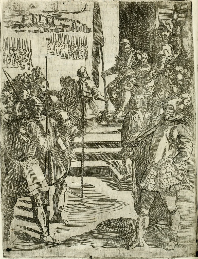 An illustration from Descrizione del regale apparato per le nozze della serenissima Madama Cristina di Loreno, moglie del serenissimo don Ferdinando Medici, III. granduca di Toscana, 1589, leaf 211