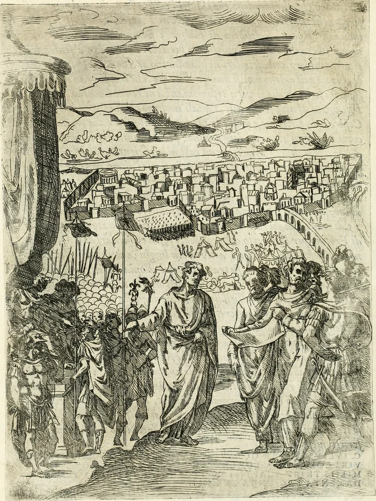 An illustration from Descrizione del regale apparato per le nozze della serenissima Madama Cristina di Loreno, moglie del serenissimo don Ferdinando Medici, III. granduca di Toscana, 1589, leaf 59