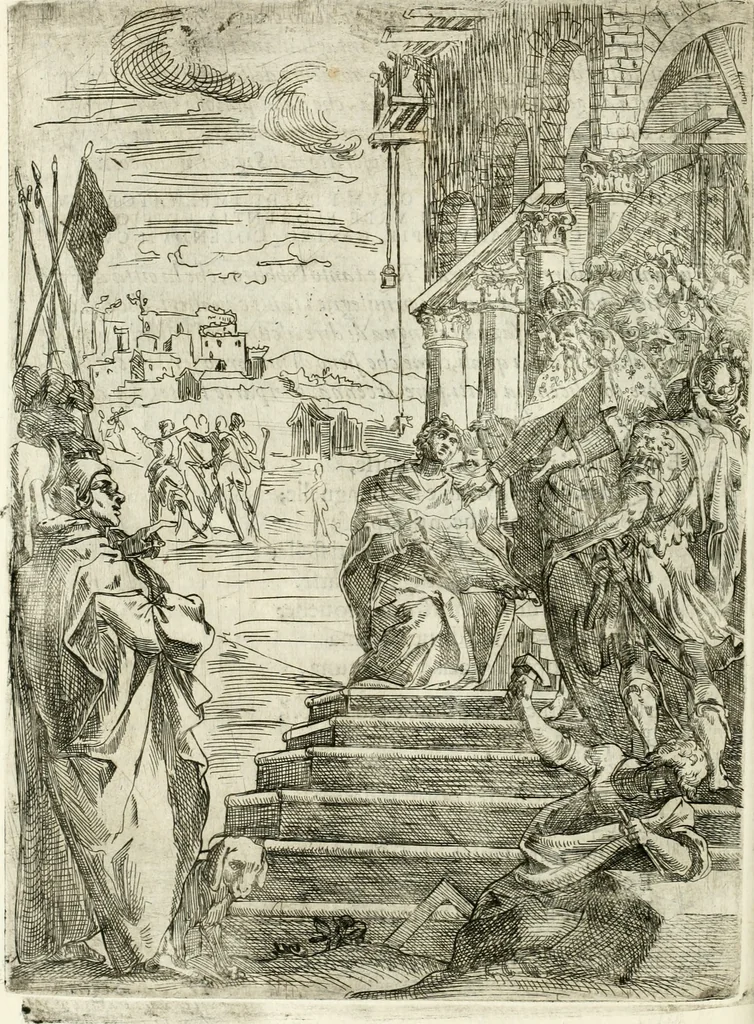 An illustration from Descrizione del regale apparato per le nozze della serenissima Madama Cristina di Loreno, moglie del serenissimo don Ferdinando Medici, III. granduca di Toscana, 1589, leaf 67