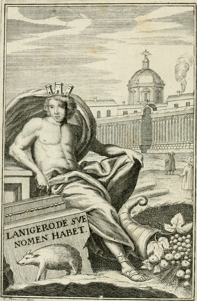 An illustration from Descrizione di Milano : ornata con molti disegni in rame delle fabbriche più cospicue, che si trovano in questa metropoli, 1737, leaf 13