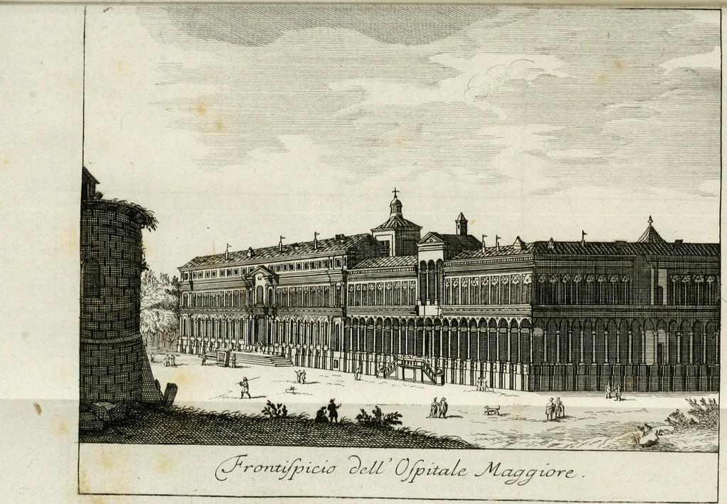 An illustration from Descrizione di Milano : ornata con molti disegni in rame delle fabbriche più cospicue, che si trovano in questa metropoli, 1737, leaf 432