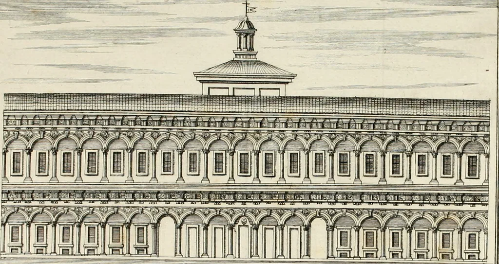 An illustration from Descrizione di Milano : ornata con molti disegni in rame delle fabbriche più cospicue, che si trovano in questa metropoli, 1737, leaf 435