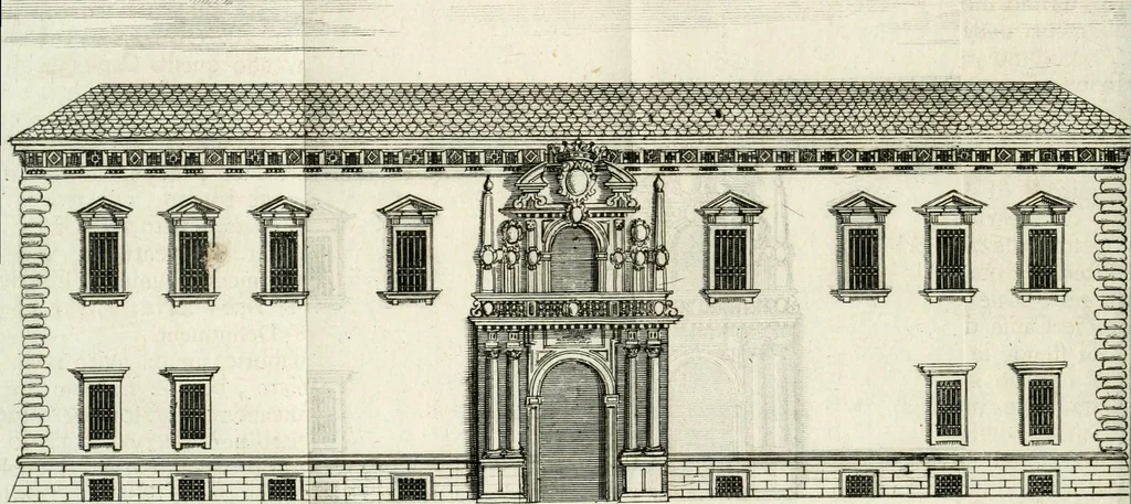 An illustration from Descrizione di Milano : ornata con molti disegni in rame delle fabbriche più cospicue, che si trovano in questa metropoli, 1737, leaf 71