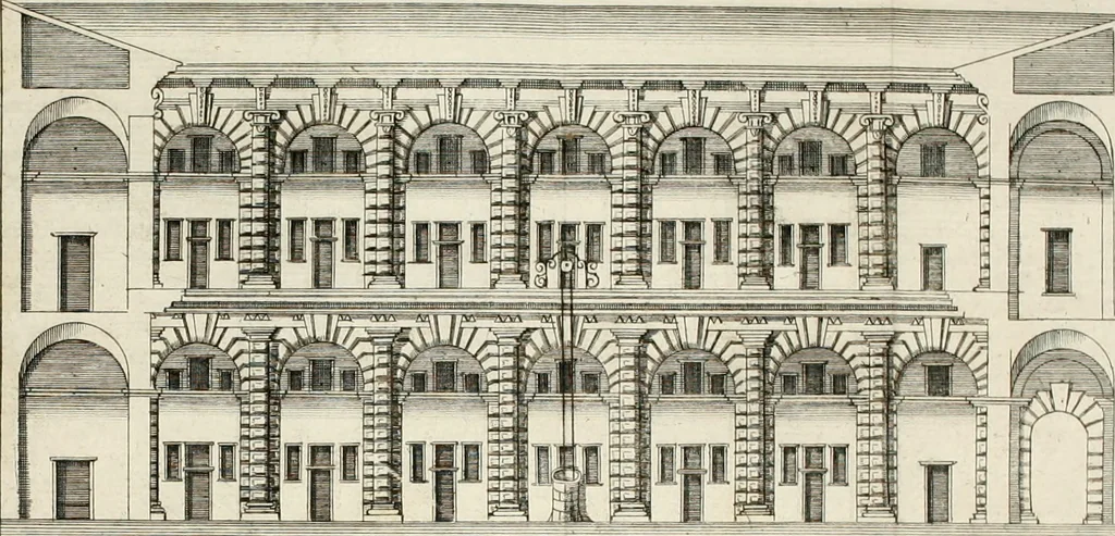 An illustration from Descrizione di Milano : ornata con molti disegni in rame delle fabbriche più cospicue, che si trovano in questa metropoli, 1737, leaf 99