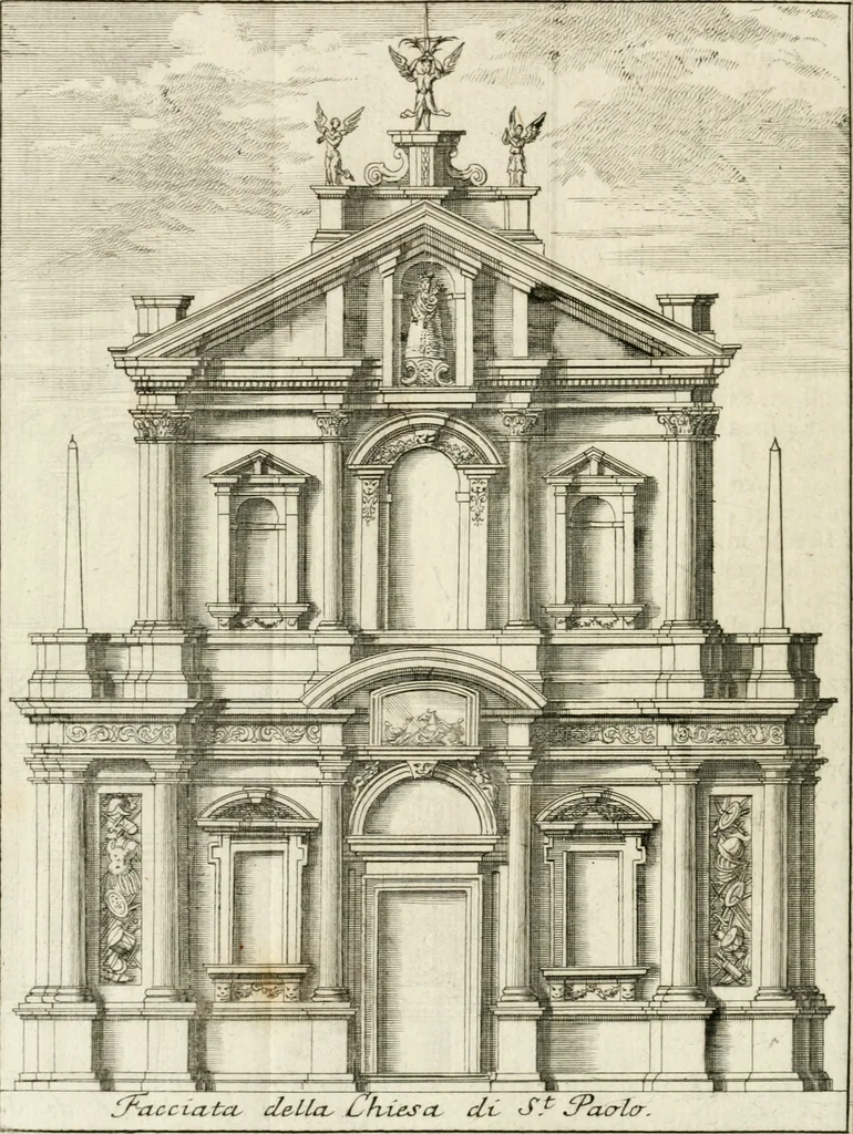 An illustration from Descrizione di Milano : ornata con molti disegni in rame delle fabbriche più cospicue, che si trovano in questa metropoli, 1737, leaf 101