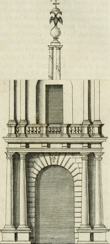 An illustration from Descrizione di Milano : ornata con molti disegni in rame delle fabbriche più cospicue, che si trovano in questa metropoli, 1737, leaf 180