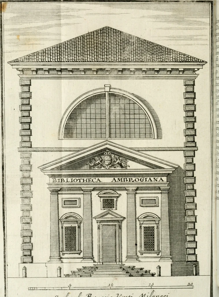 An illustration from Descrizione di Milano : ornata con molti disegni in rame delle fabbriche più cospicue, che si trovano in questa metropoli, 1737, leaf 117
