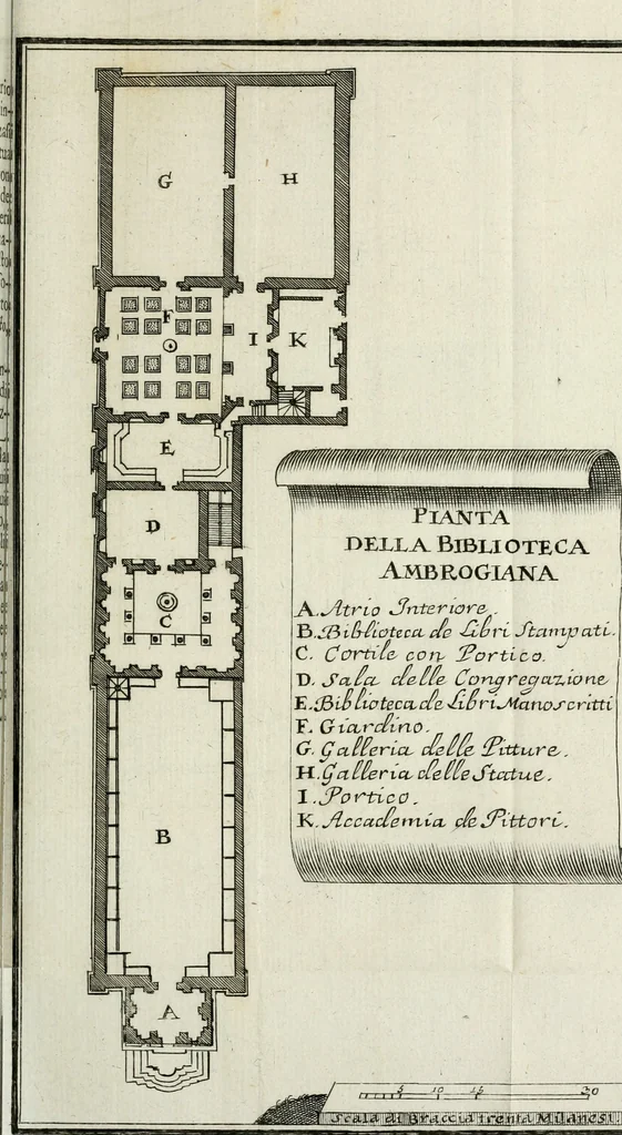 An illustration from Descrizione di Milano : ornata con molti disegni in rame delle fabbriche più cospicue, che si trovano in questa metropoli, 1737, leaf 120