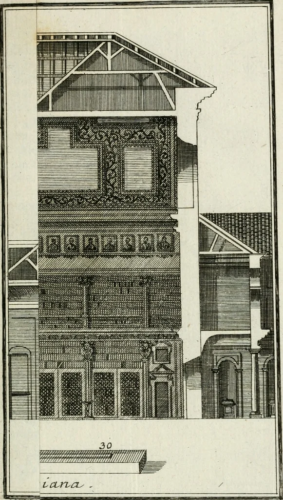 An illustration from Descrizione di Milano : ornata con molti disegni in rame delle fabbriche più cospicue, che si trovano in questa metropoli, 1737, leaf 122