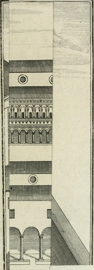 An illustration from Descrizione di Milano : ornata con molti disegni in rame delle fabbriche più cospicue, che si trovano in questa metropoli, 1737, leaf 106