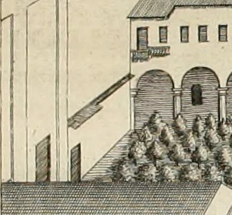 An illustration from Descrizione di Milano : ornata con molti disegni in rame delle fabbriche più cospicue, che si trovano in questa metropoli, 1737, leaf 107