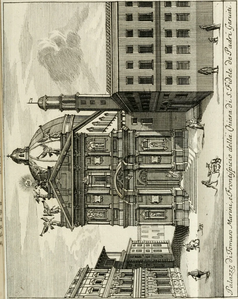 An illustration from Descrizione di Milano : ornata con molti disegni in rame delle fabbriche più cospicue, che si trovano in questa metropoli, 1737, leaf 474