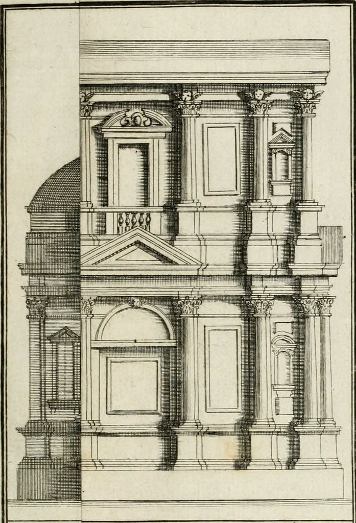 An illustration from Descrizione di Milano : ornata con molti disegni in rame delle fabbriche più cospicue, che si trovano in questa metropoli, 1737, leaf 478