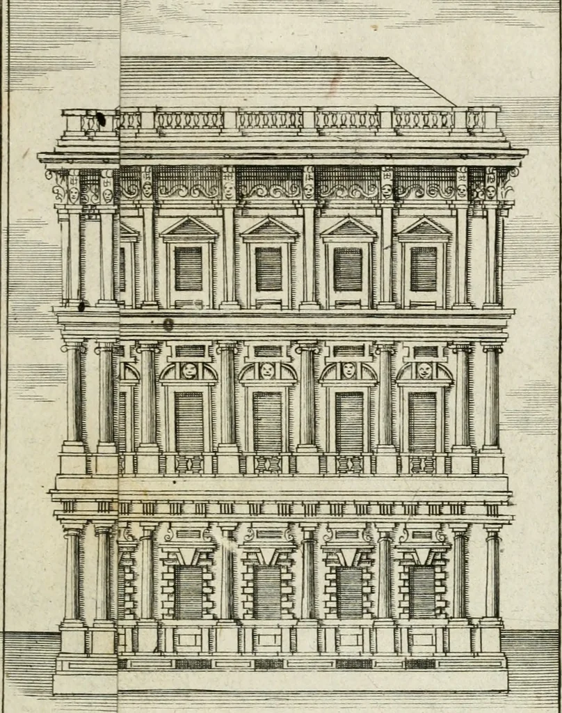 An illustration from Descrizione di Milano : ornata con molti disegni in rame delle fabbriche più cospicue, che si trovano in questa metropoli, 1737, leaf 486