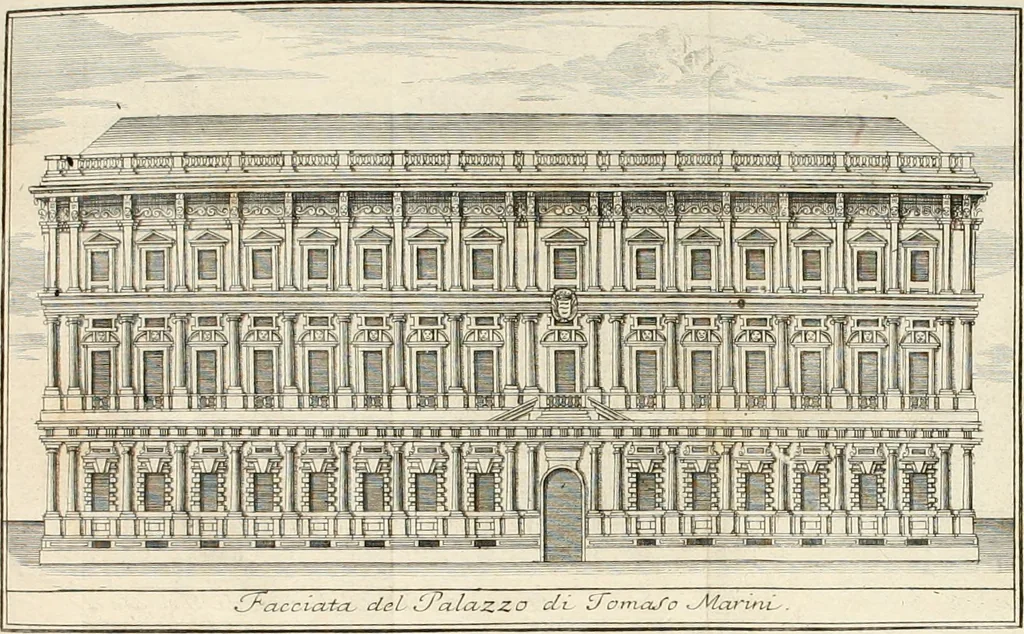 An illustration from Descrizione di Milano : ornata con molti disegni in rame delle fabbriche più cospicue, che si trovano in questa metropoli, 1737, leaf 487