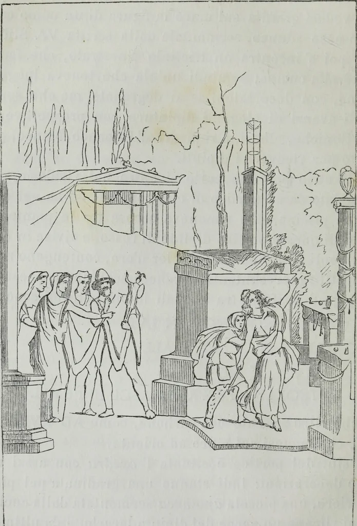 An illustration from Descrizione di Pompeii, 1875, leaf 47