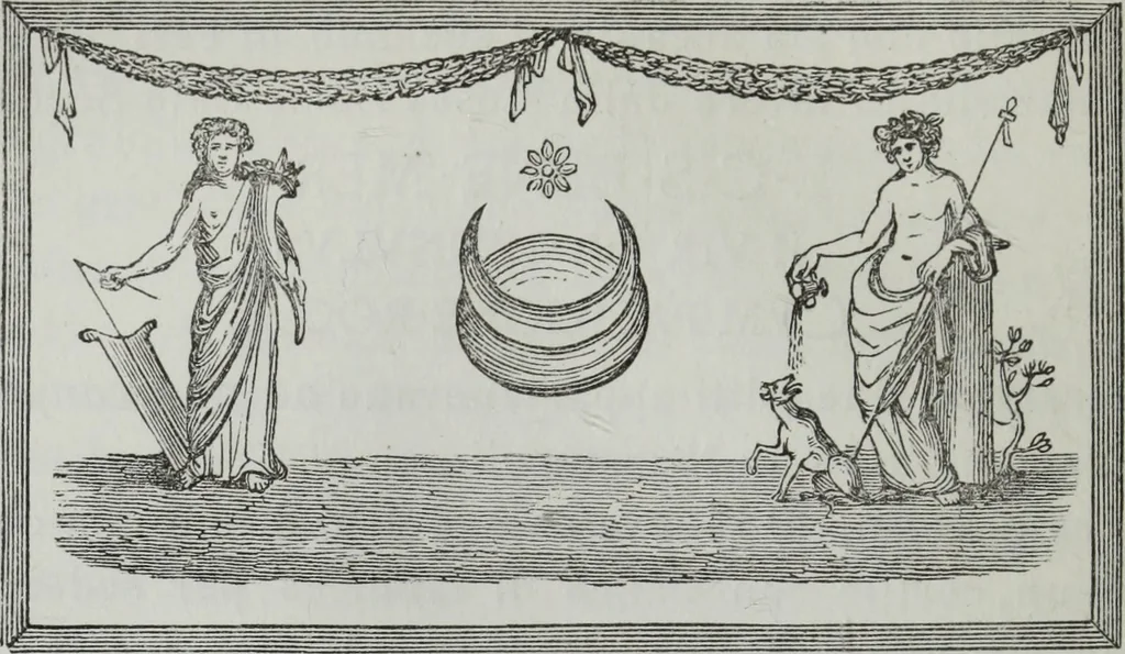 An illustration from Descrizione di Pompeii, 1875, leaf 53