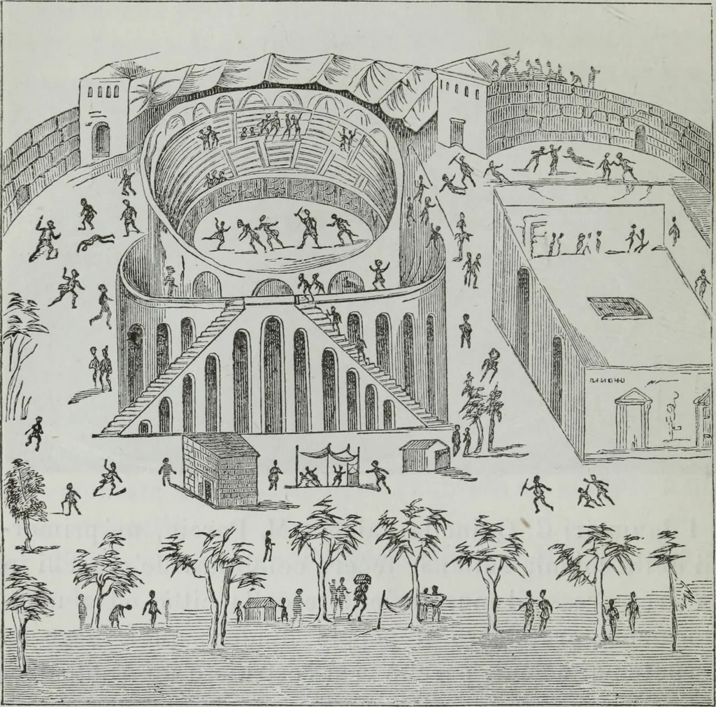 An illustration from Descrizione di Pompeii, 1875, leaf 77