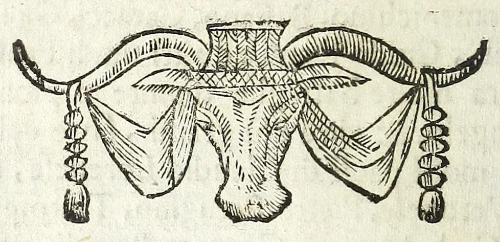 An illustration from Descrizione di Roma antica : formata nuouamente con le autorità di Bartolomeo Marliani, Onofrio Panuinio, Alessandro Donati, Faminio Nardini, e d'altri celebri scrittori antichi, & antiquarij moderni, accennati nella lettera al lettore. Nella quale si discorre degl' archi, aquedotti, basiliche, circhi, colonne, curie, fori, librerie, naumachie, obelischi, palazzi, pitture, ponti, statue, teatri, anfiteatri, tempij, terme, vie, & altri famosi edificij romani. Accresciuta di moltissime figure in rame, di varie medaglie, e di curiose notizie istoriche, 1697, leaf 442