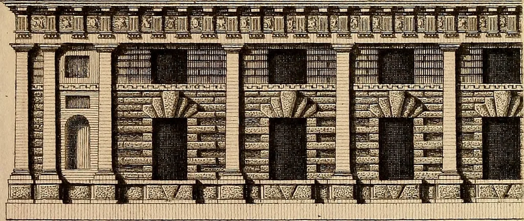 An illustration from Descrizione storica delle pitture del Regio-Ducale Palazzo del Te fuori della porta di Mantova detta Pusterla, con alcune tavole in rame, 1783, leaf 68