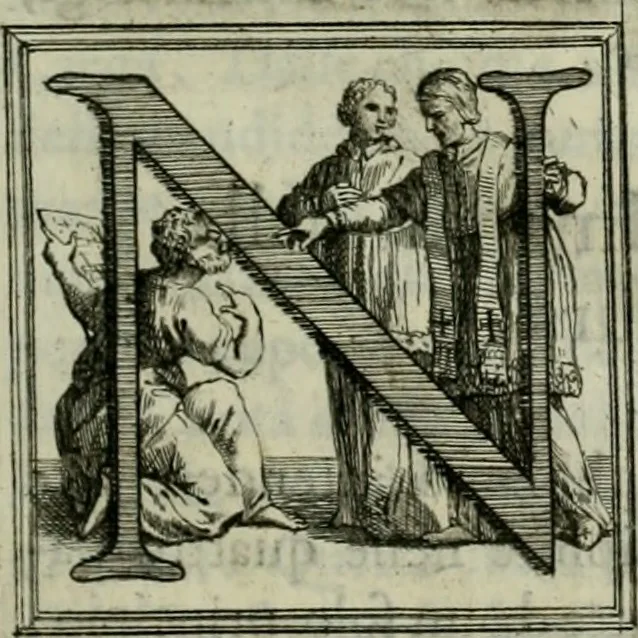 An illustration from Descrizzione delle imagini dipinnte da Rafaelle d'Urbino nelle Camere del Palazzo Apostolico Vaticano, 1695, leaf 14