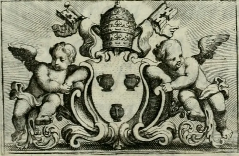An illustration from Descrizzione delle imagini dipinnte da Rafaelle d'Urbino nelle Camere del Palazzo Apostolico Vaticano, 1695, leaf 6
