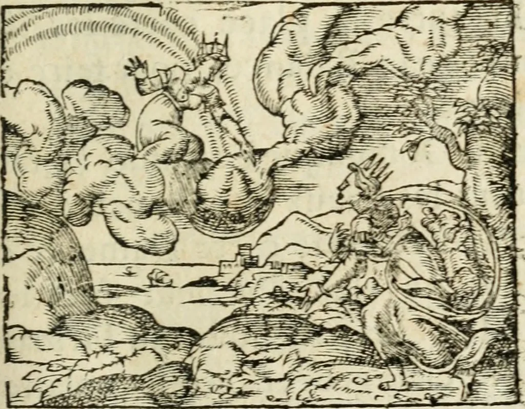 An illustration from Des decorations funebres, ou il est amplement traite' des tentures, des lumieres, des mausolées, catafalques, inscriptions & autres ornemens funebres; avec tout ce qui s'est fait de plus considerable depuis plus d'un siecle, pour les papes, empereurs, rois, reines, cardinaux, princes, prelats, sçavans & personnes illustres en naissance, vertu & dignitè, &c. .., 1684, leaf 174