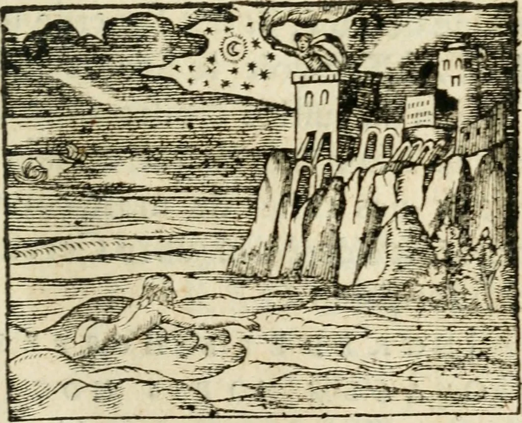 An illustration from Des decorations funebres, ou il est amplement traite' des tentures, des lumieres, des mausolées, catafalques, inscriptions & autres ornemens funebres; avec tout ce qui s'est fait de plus considerable depuis plus d'un siecle, pour les papes, empereurs, rois, reines, cardinaux, princes, prelats, sçavans & personnes illustres en naissance, vertu & dignitè, &c. .., 1684, leaf 178