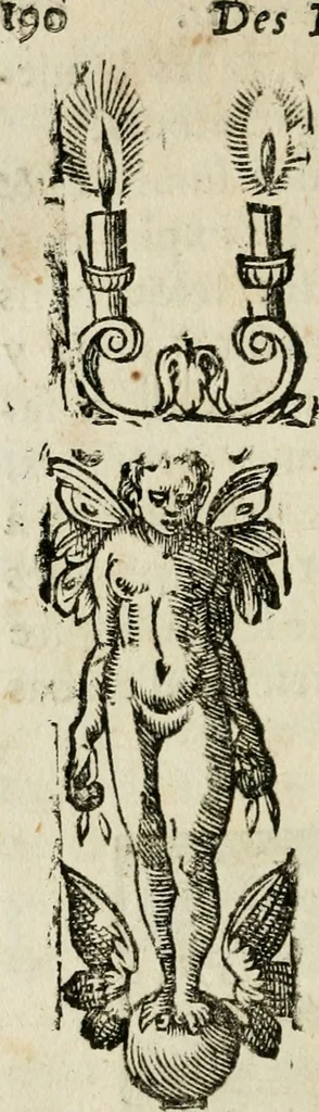 An illustration from Des decorations funebres, ou il est amplement traite' des tentures, des lumieres, des mausolées, catafalques, inscriptions & autres ornemens funebres; avec tout ce qui s'est fait de plus considerable depuis plus d'un siecle, pour les papes, empereurs, rois, reines, cardinaux, princes, prelats, sçavans & personnes illustres en naissance, vertu & dignitè, &c. .., 1684, leaf 237
