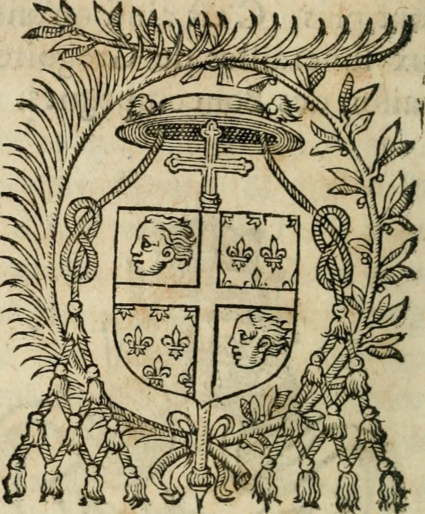 An illustration from Des decorations funebres, ou il est amplement traite' des tentures, des lumieres, des mausolées, catafalques, inscriptions & autres ornemens funebres; avec tout ce qui s'est fait de plus considerable depuis plus d'un siecle, pour les papes, empereurs, rois, reines, cardinaux, princes, prelats, sçavans & personnes illustres en naissance, vertu & dignitè, &c. .., 1684, leaf 273
