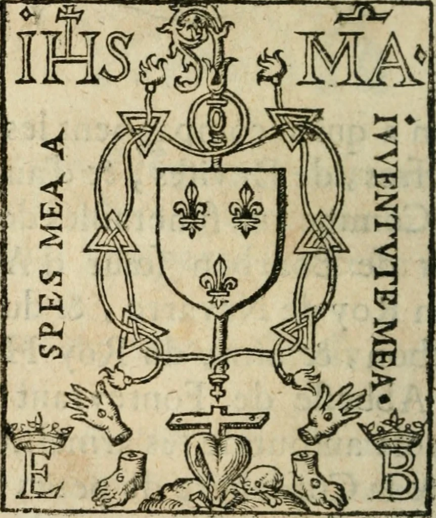 An illustration from Des decorations funebres, ou il est amplement traite' des tentures, des lumieres, des mausolées, catafalques, inscriptions & autres ornemens funebres; avec tout ce qui s'est fait de plus considerable depuis plus d'un siecle, pour les papes, empereurs, rois, reines, cardinaux, princes, prelats, sçavans & personnes illustres en naissance, vertu & dignitè, &c. .., 1684, leaf 275