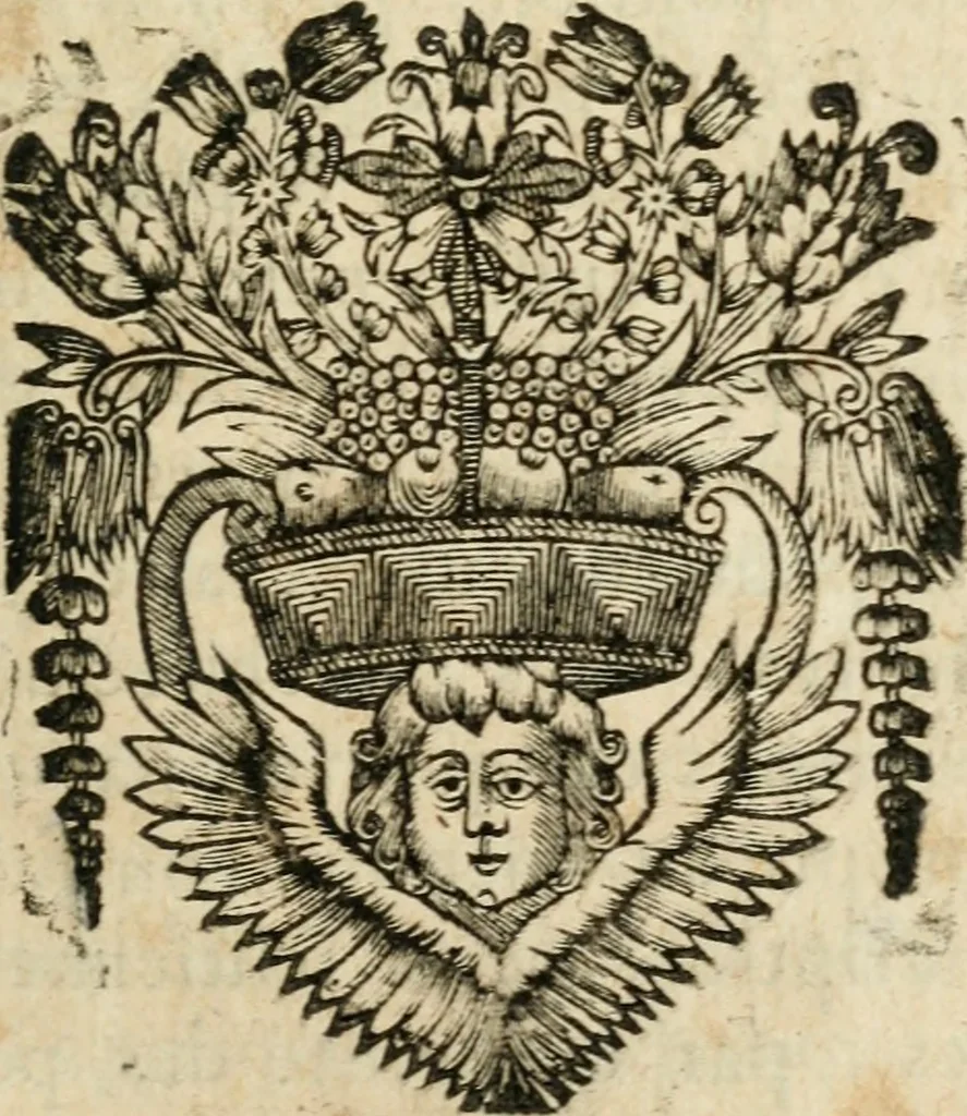 An illustration from Des decorations funebres, ou il est amplement traite' des tentures, des lumieres, des mausolées, catafalques, inscriptions & autres ornemens funebres; avec tout ce qui s'est fait de plus considerable depuis plus d'un siecle, pour les papes, empereurs, rois, reines, cardinaux, princes, prelats, sçavans & personnes illustres en naissance, vertu & dignitè, &c. .., 1684, leaf 278