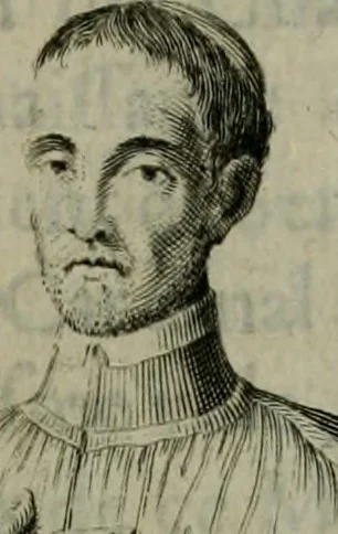 An illustration from Figures des differents habits des chanoines reguliers en ce siecle : auec vn discours sur les habits anciens et modernes de chanoines tant seculiers, que reguliers, 1666, leaf 38