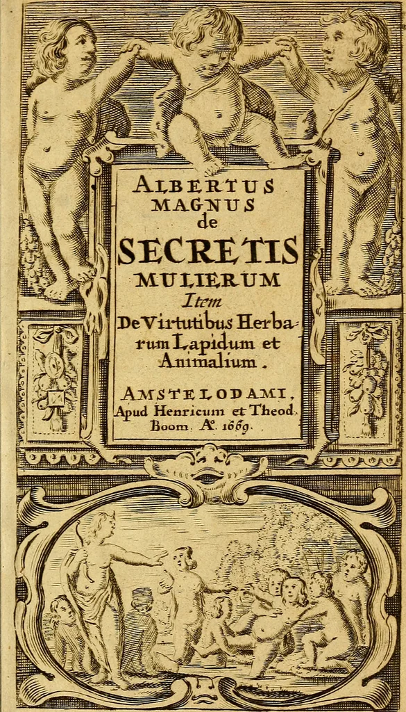 An illustration from De secretis mulierum. Item, de virtutibus herbarum, lapidum et animalium, 1669, leaf 4