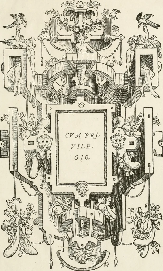 An illustration from De seer wonderlijcke, schoone, triumphelijcke incompst, van den hooghmogenden Prince Philips, Prince van Spaignen, Caroli des vijfden, Keysers sone : inde stadt van Antwerpen, anno M.CCCCC.XLIX, 1550, leaf 114