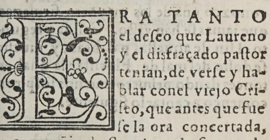 An illustration from Desengaño de celos, 1586, leaf 365