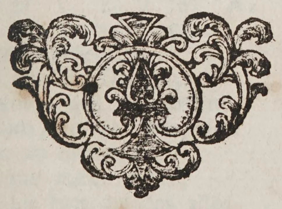 An illustration from Desengaño del hombre en el tribunal de la fortuna y casa de descontentos, 1700, leaf 9