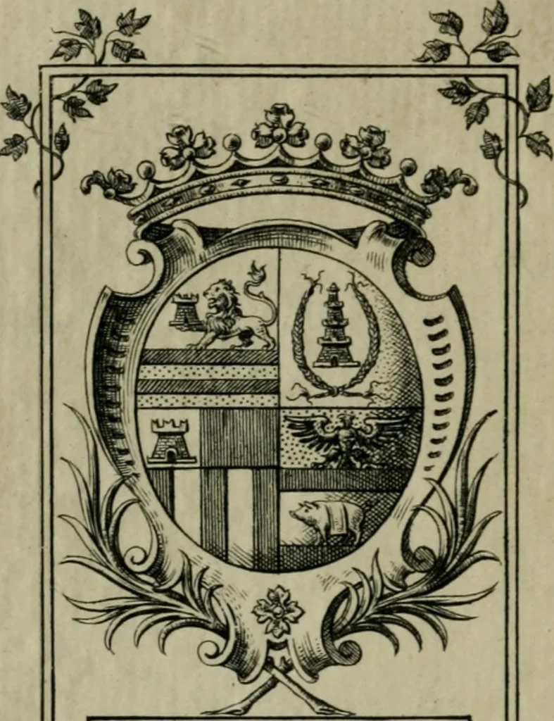An illustration from De serpente aeneo Ambrosianae basilicae Mediolani micrologus, 1675, leaf 1